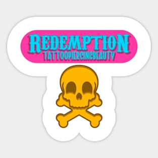 Redemption happy skull Sticker